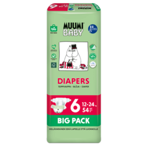 Muumibaby vaippapakkaus_Diapers Nr6 BigPack 54kpl