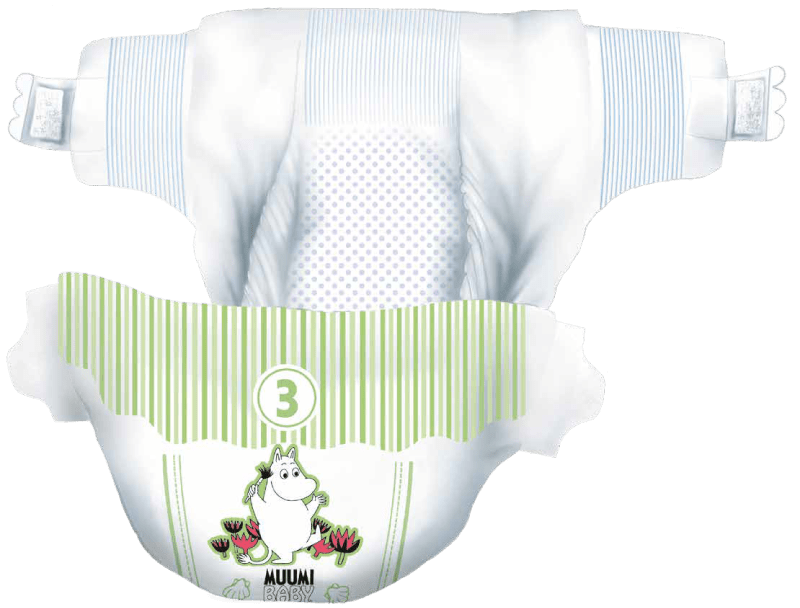 Muumi Baby Premium Öko Windeln 7-14kg Größe 4 46 Stück